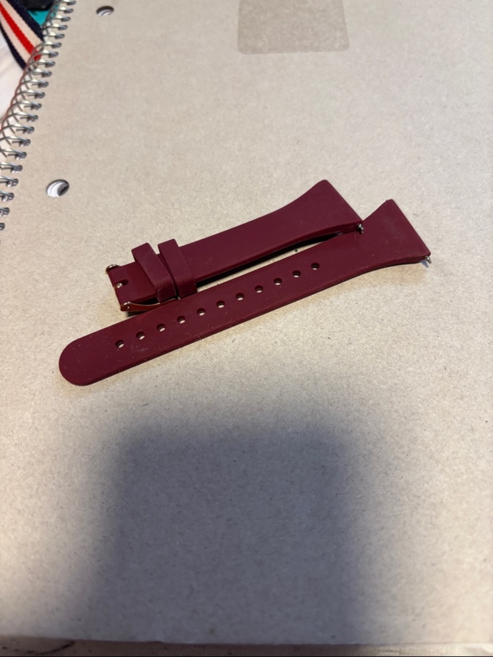 Burgundy Silicone Apple Watch Strap‎